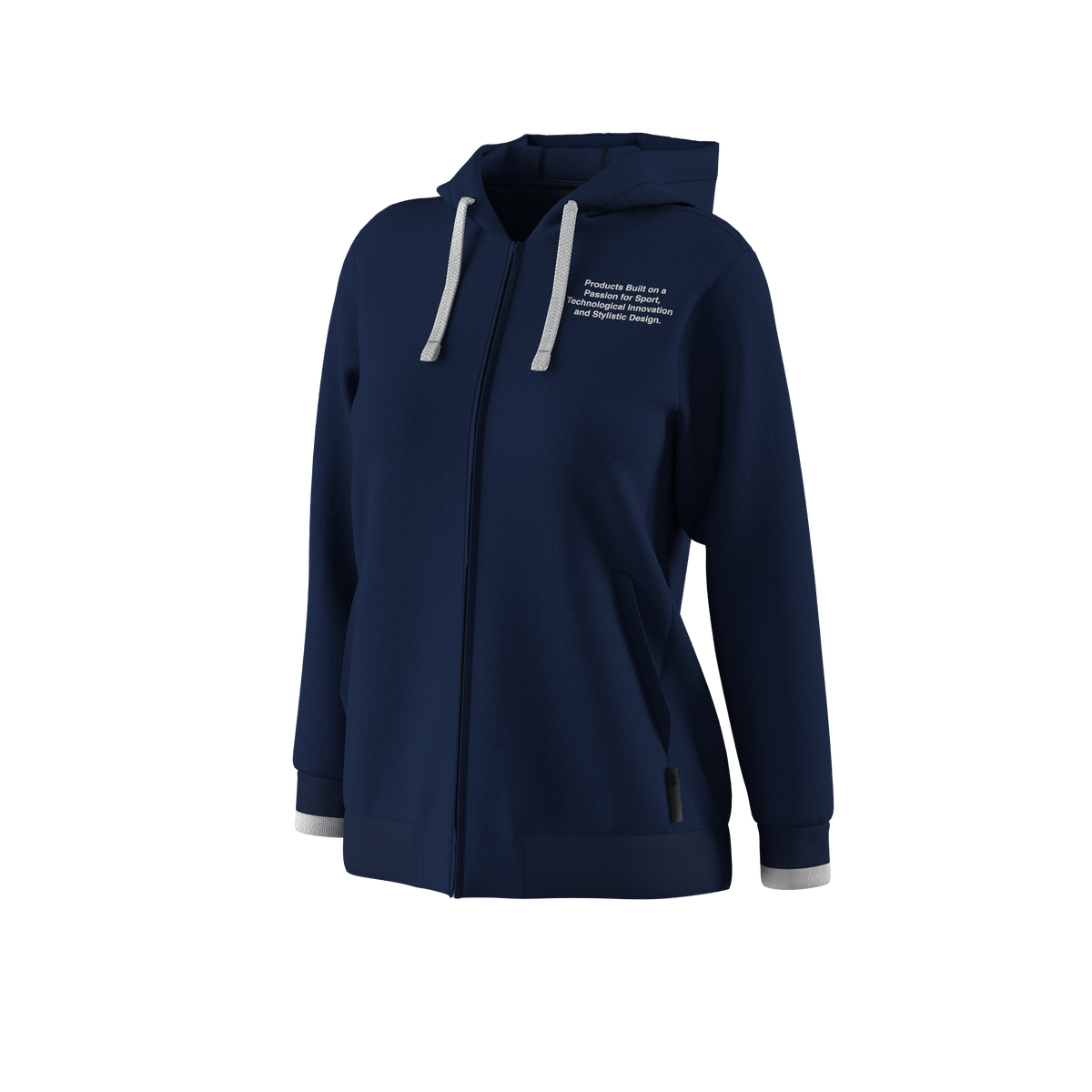 SWEAT À CAPUCHE ZIPPÉ NO LOGO SS25 FEMME AD