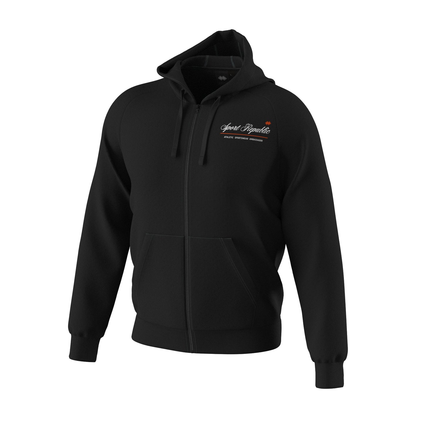 GFX SS26 HOODY ZIP 002 SCRIPT MAN AD