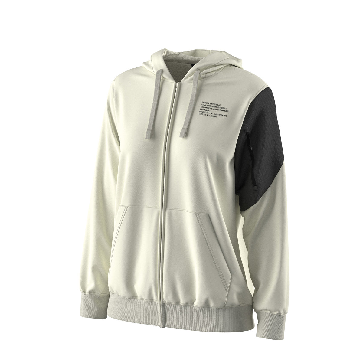 NO LOGO FW26/27 HOODY ZIP FLEECE 041 WOMAN JR