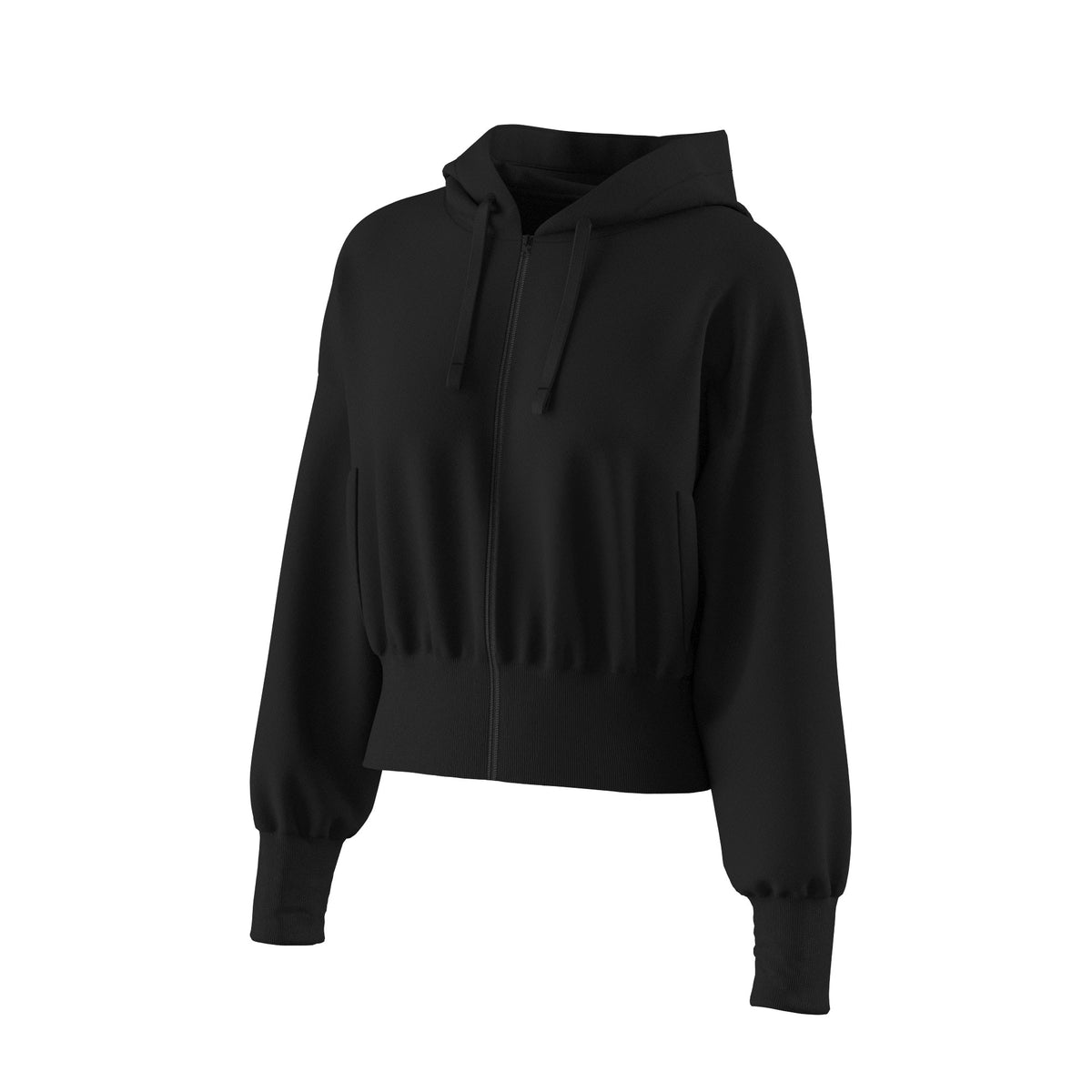 STYLE SS27 CROP FLEECE URBAN ZIP 015 WOMAN AD