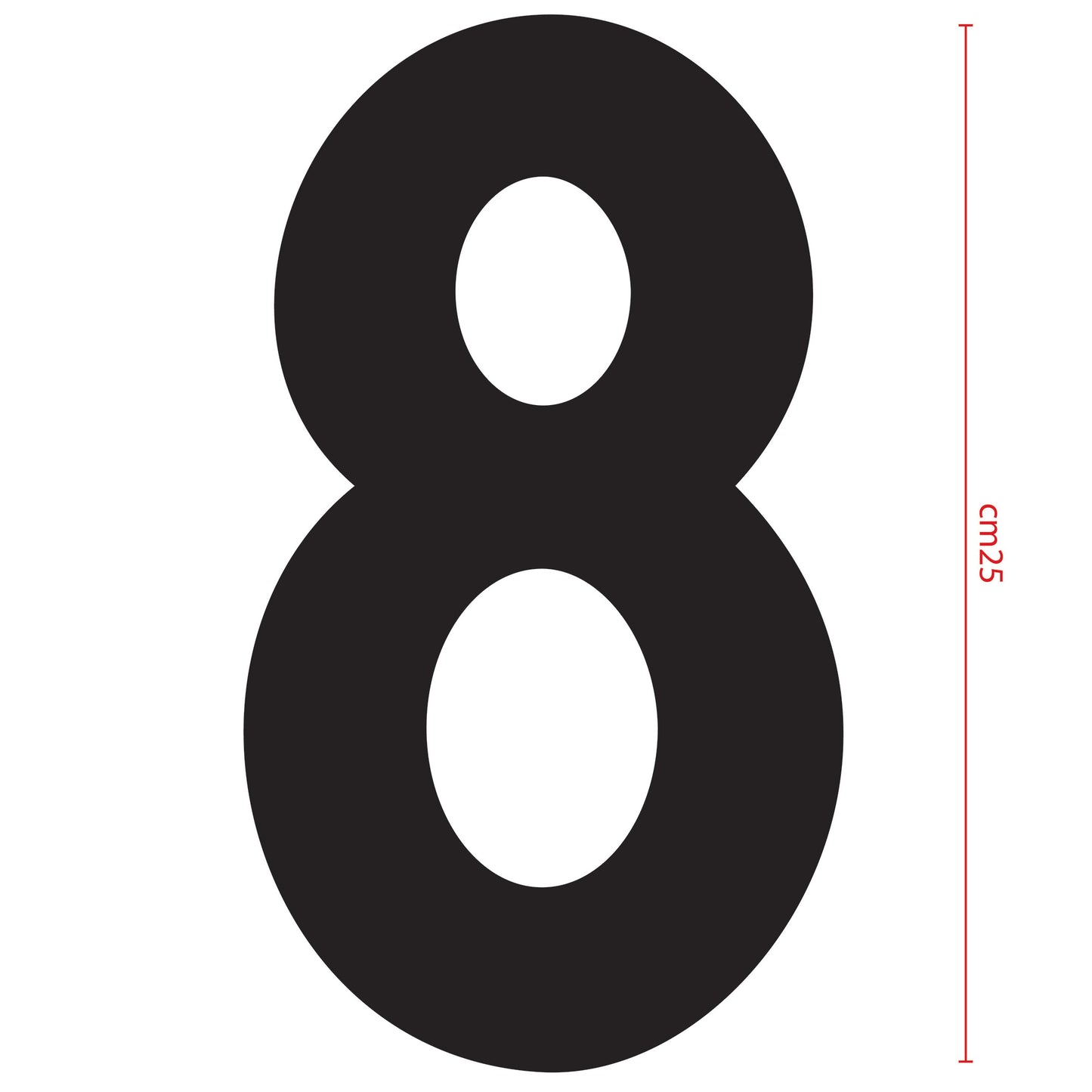 NUMEROS cm 25