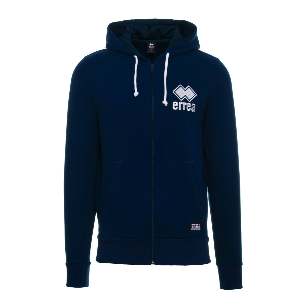 ESSENTIAL FW21/22 MAN EMBR SWEATSHIRT ZIP/HOODY AD