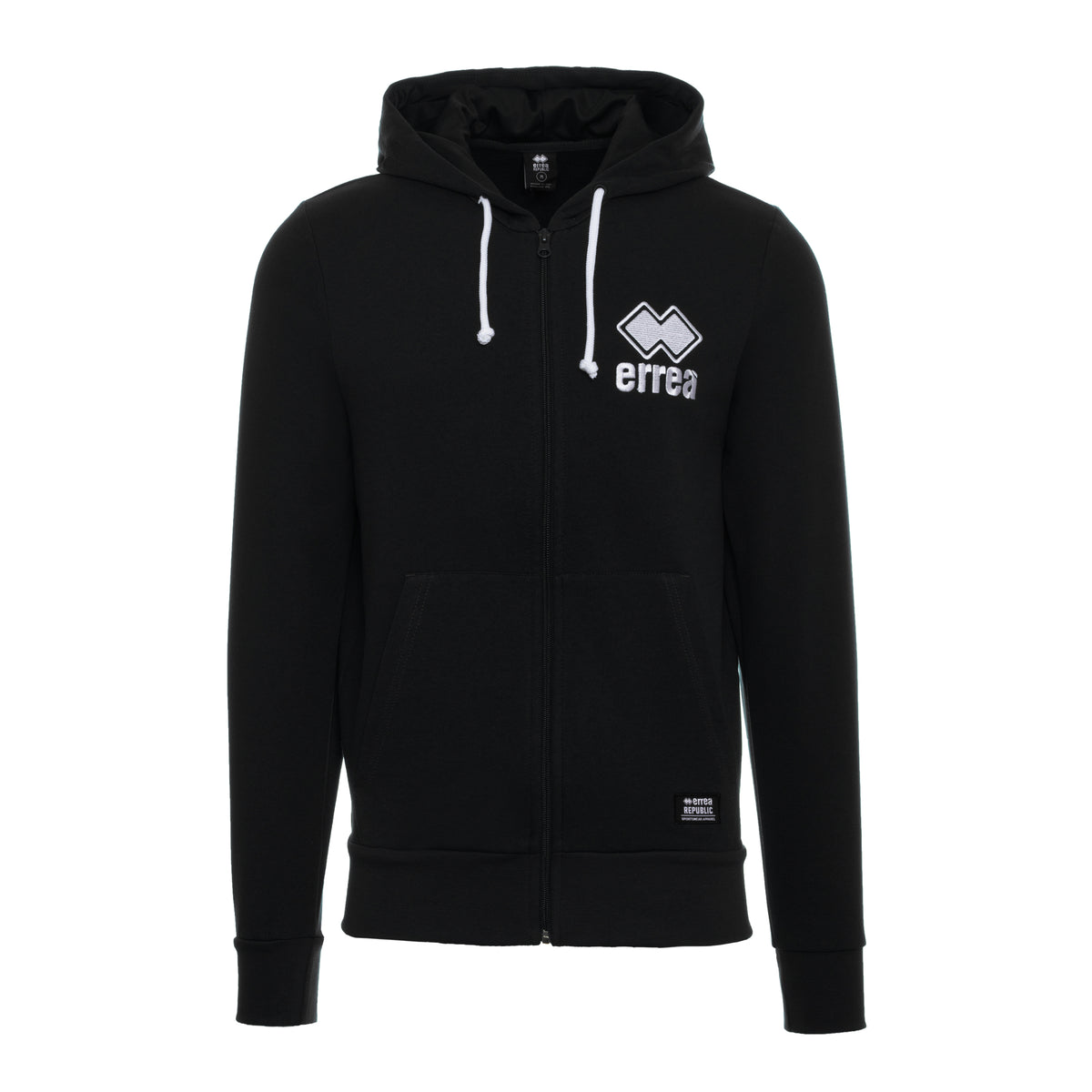 ESSENTIAL FW21/22 MAN EMBR SWEATSHIRT ZIP/HOODY AD