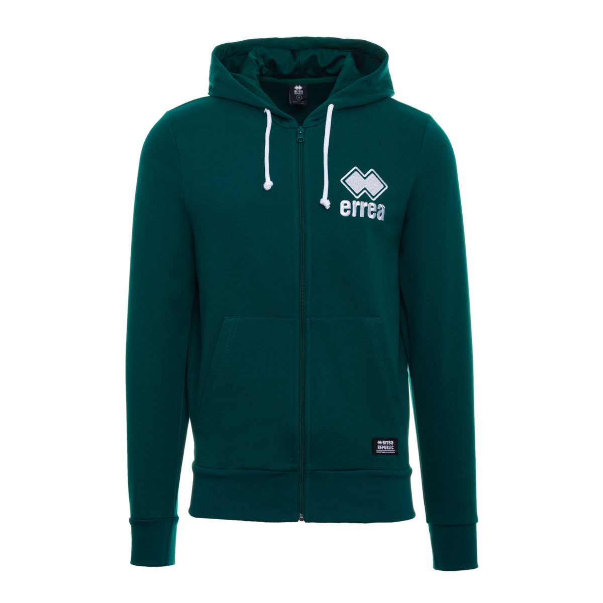 ESSENTIAL FW21/22 MAN EMBR SWEATSHIRT ZIP/HOODY AD