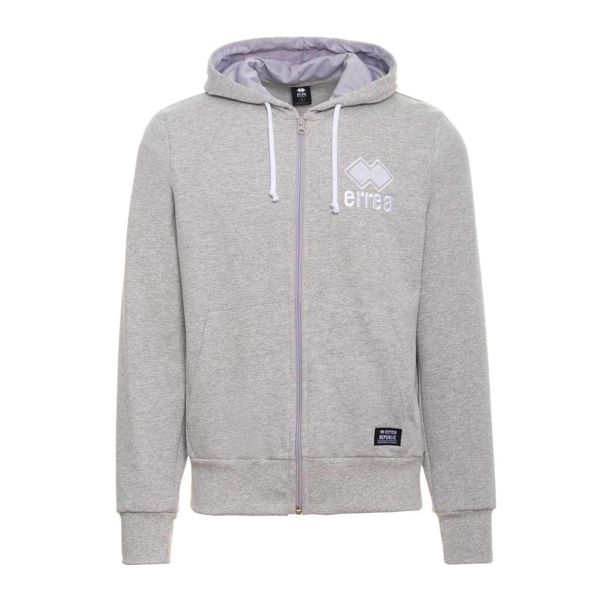 ESSENTIAL FW21/22 MAN EMBR SWEATSHIRT ZIP/HOODY AD