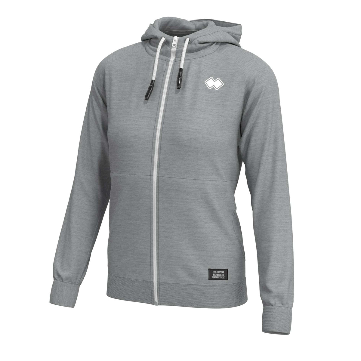 ESSENTIAL SS22 WOMAN LOGO HOODY ZIP AD