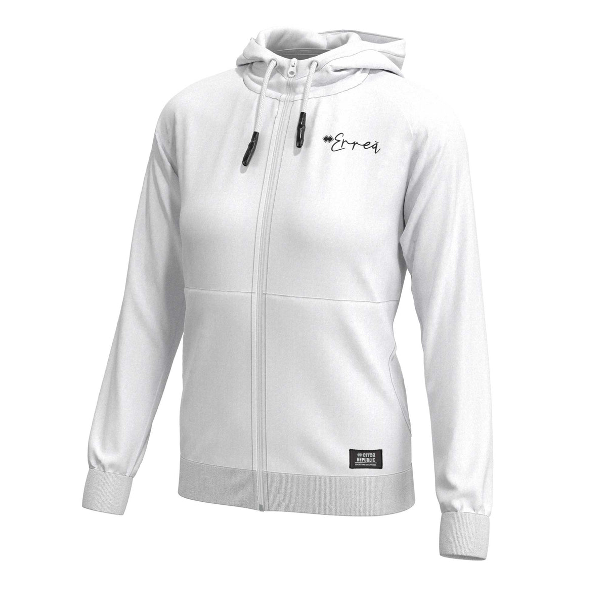 ESSENTIAL SS22 WOMAN LOGO SCRIPT HOODY ZIP AD