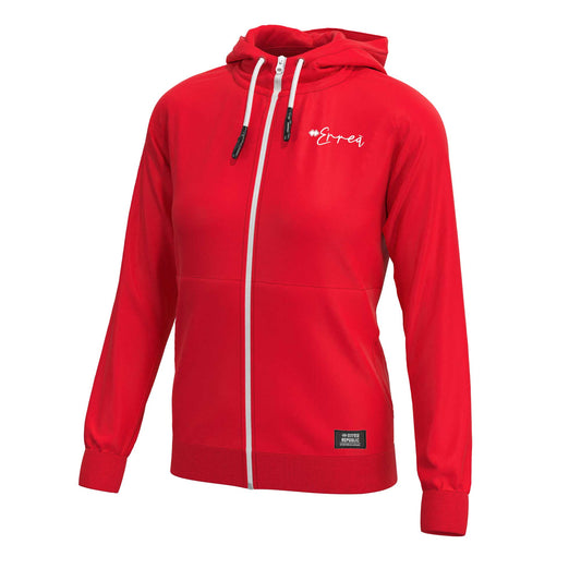 ESSENTIAL SS22 WOMAN LOGO SCRIPT HOODY ZIP AD