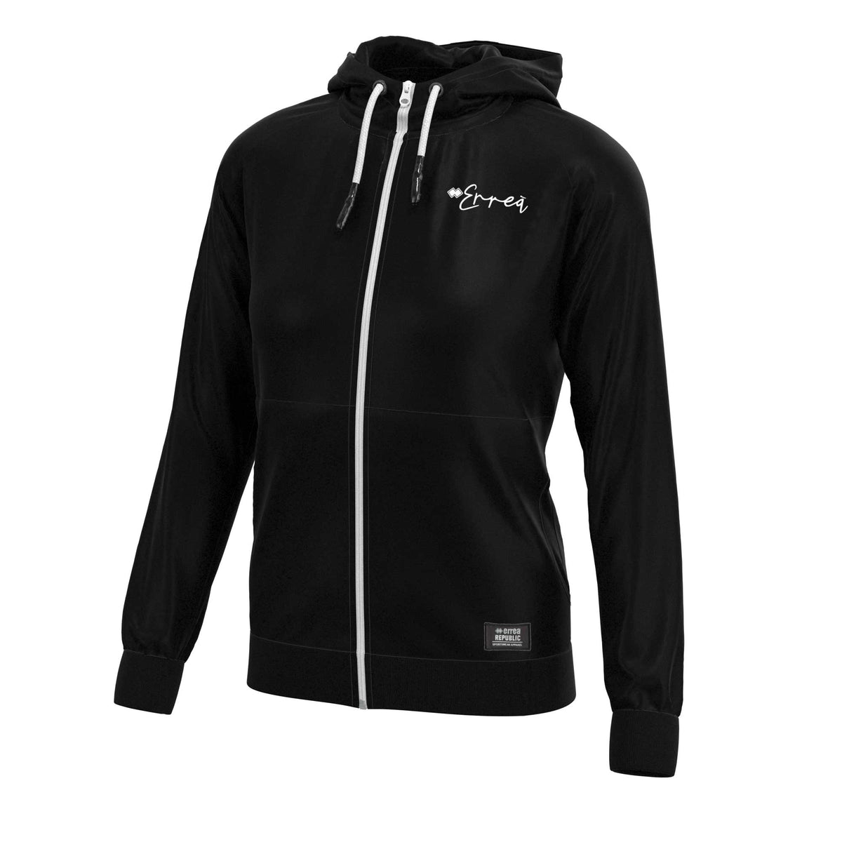 ESSENTIAL SS22 WOMAN LOGO SCRIPT HOODY ZIP AD