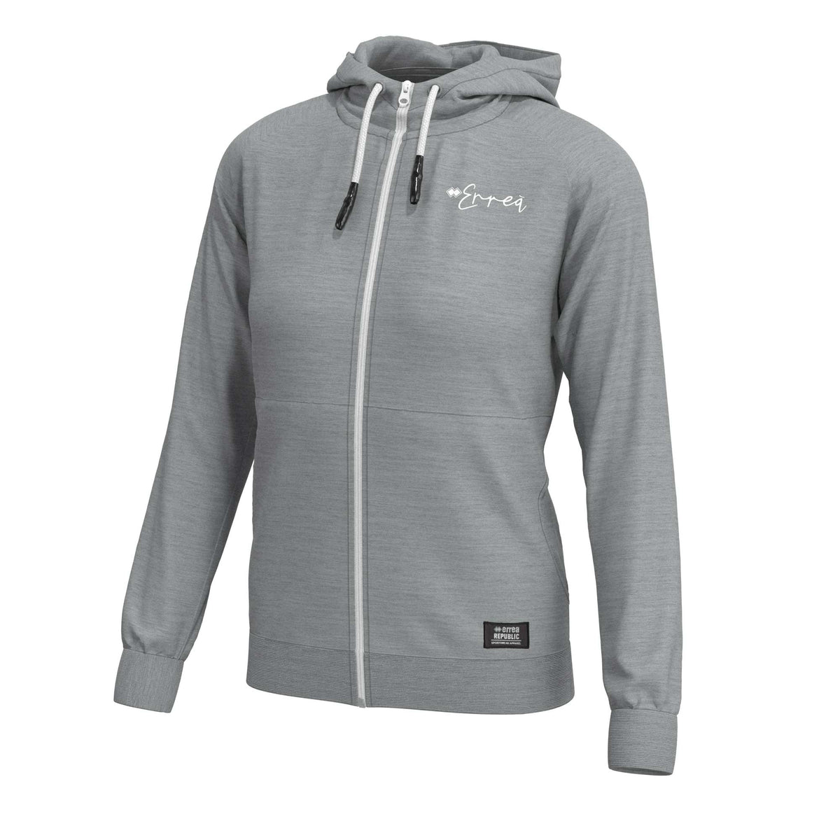 ESSENTIAL SS22 WOMAN LOGO SCRIPT HOODY ZIP AD