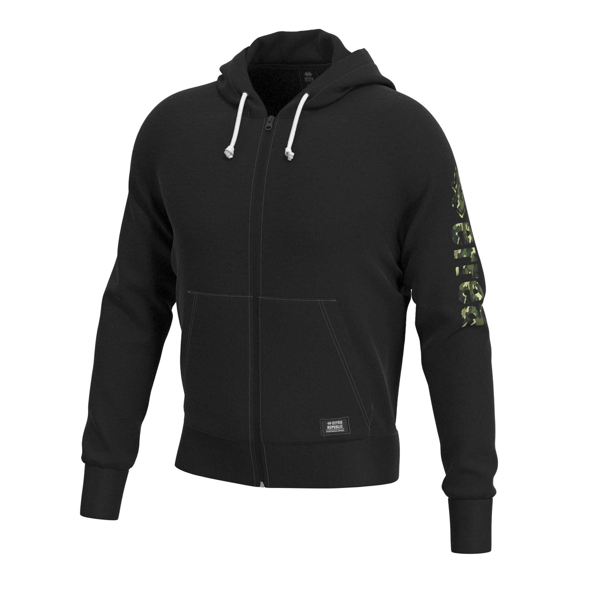 ESSENTIAL SS22 MAN CLASSIC LOGO HODDY ZIP AD