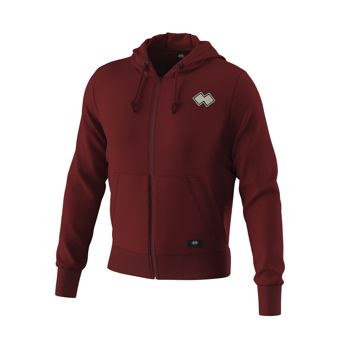 ESSENTIAL FW24/25 HOODY ZIP PATCH FLEECE 01 MAN AD