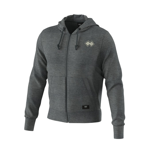 ESSENTIAL FW24/25 HOODY ZIP PATCH FLEECE 01 MAN AD