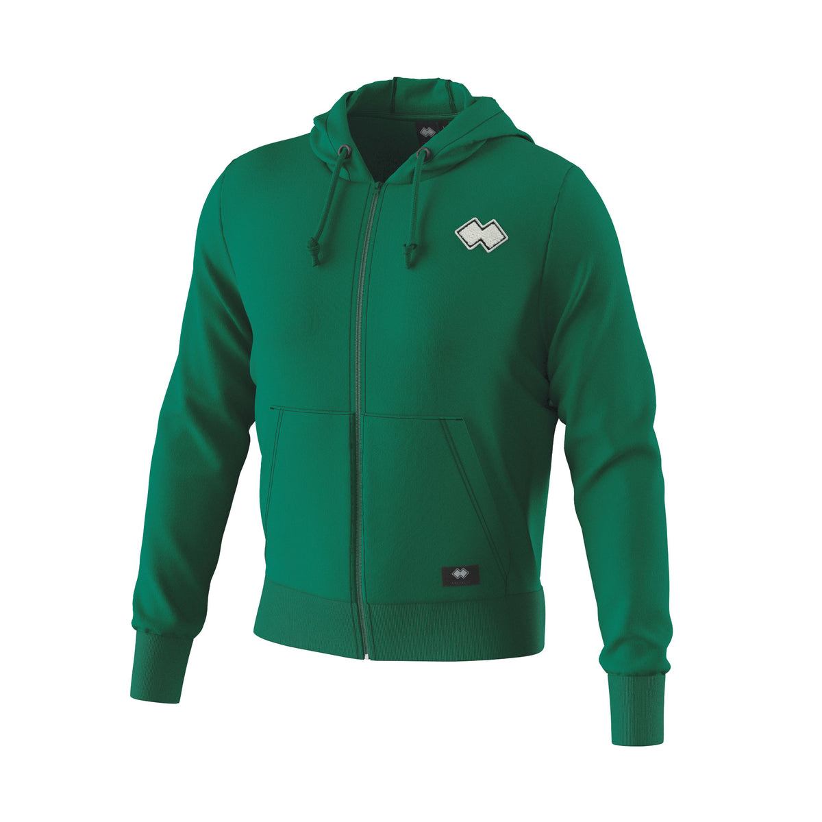ESSENTIAL FW24/25 HOODY ZIP PATCH FLEECE 01 MAN AD