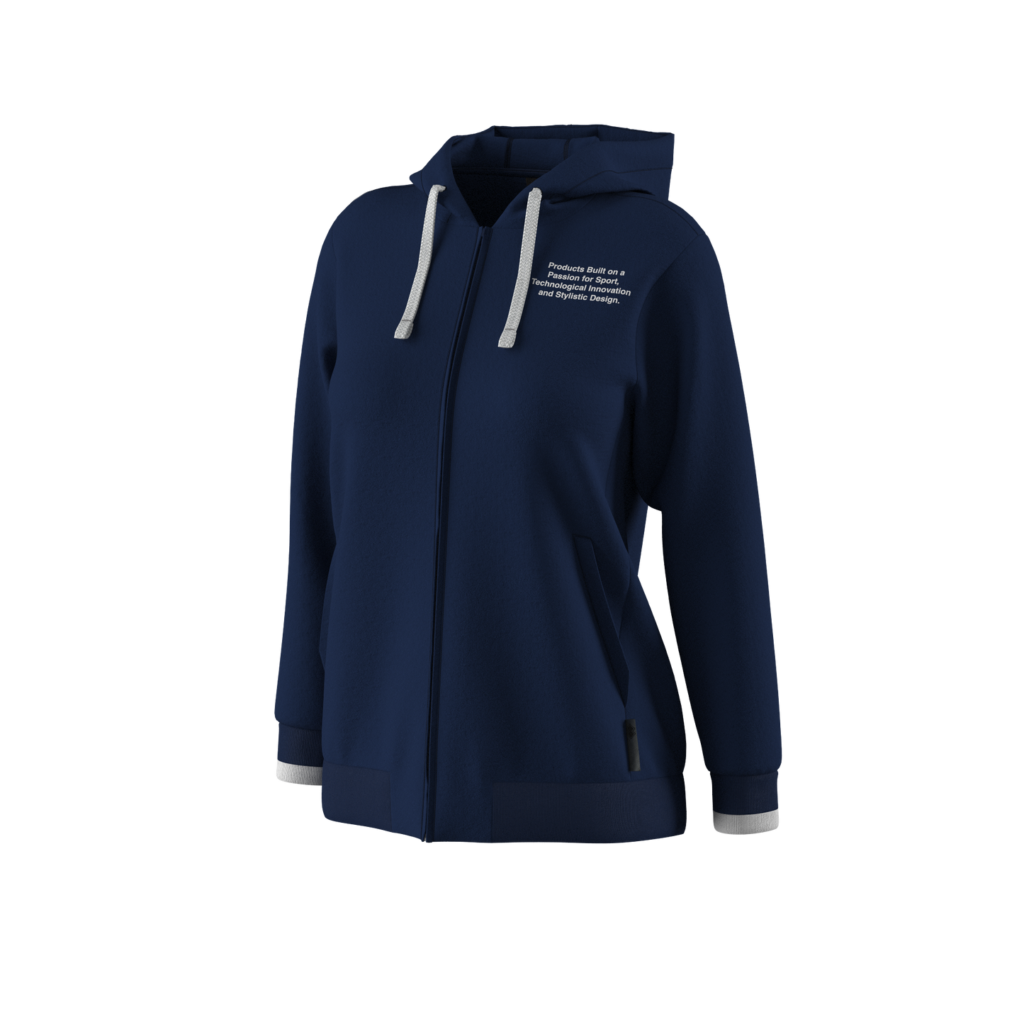 NO LOGO SS25 HOODY FZ 01 WOMAN JR