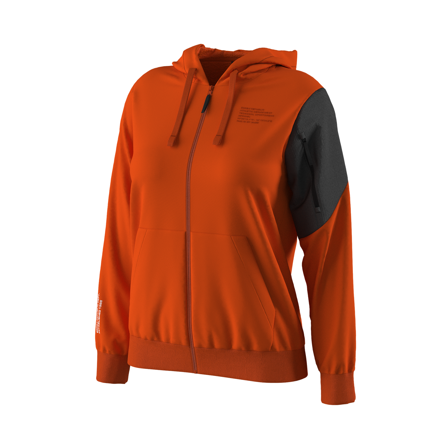 NO LOGO FW25/26 HOODY ZIP 35 WOMAN AD