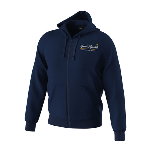 GFX SS26 HOODY ZIP 002 SCRIPT MAN AD