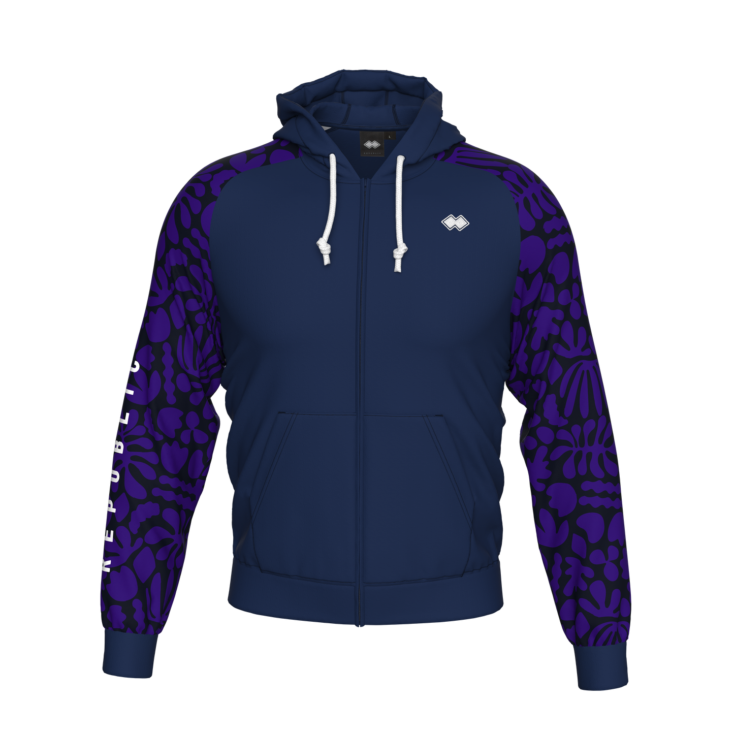 ALL OVER SS26 HOODY ZIP 017 MAN AD