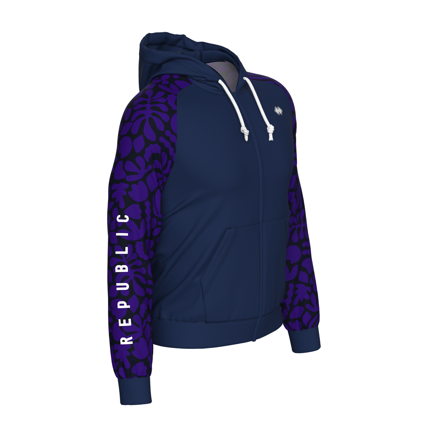 ALL OVER SS26 HOODY ZIP 017 MAN AD