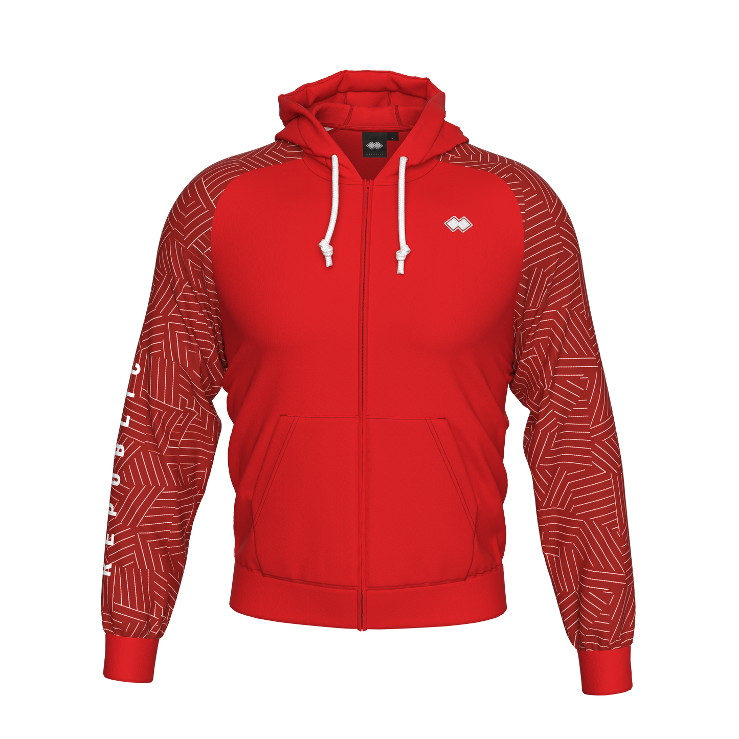 ALL OVER SS26 HOODY ZIP 017 MAN AD