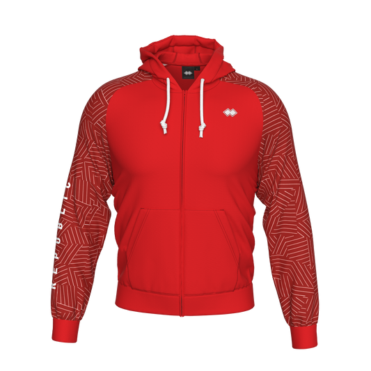 ALL OVER SS26 HOODY ZIP 017 MAN AD