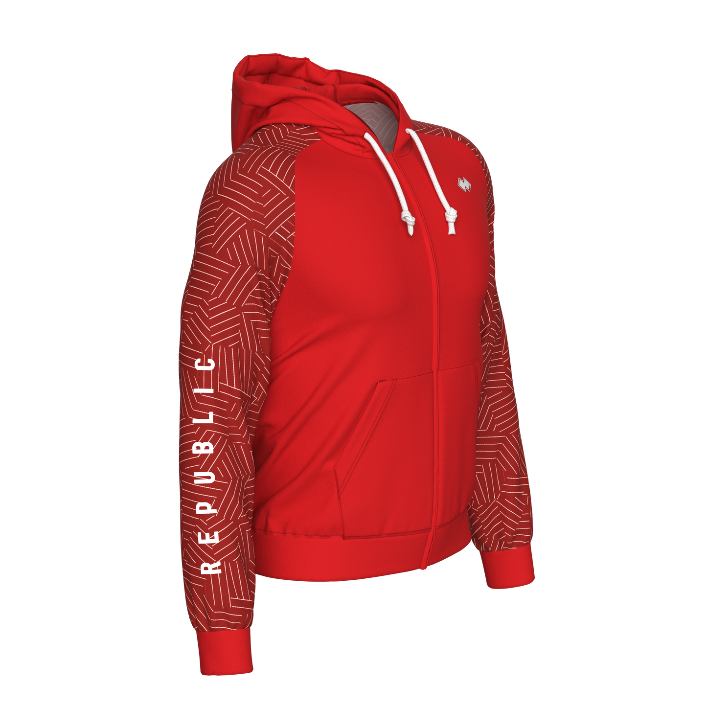 ALL OVER SS26 HOODY ZIP 017 MAN AD