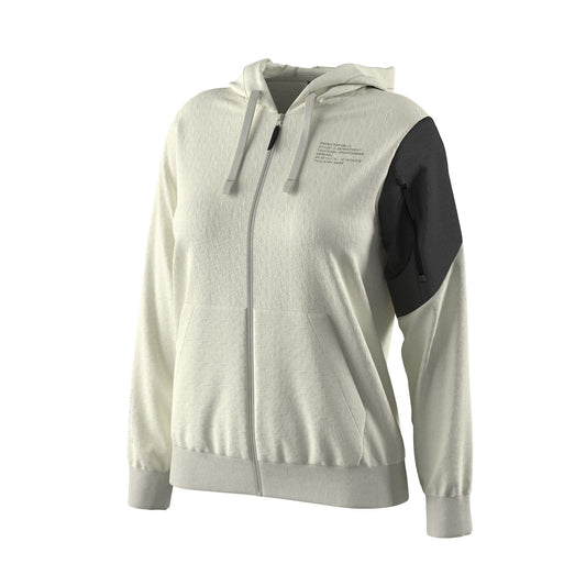 NO LOGO SS26 HOODY ZIP 01 WOMAN AD