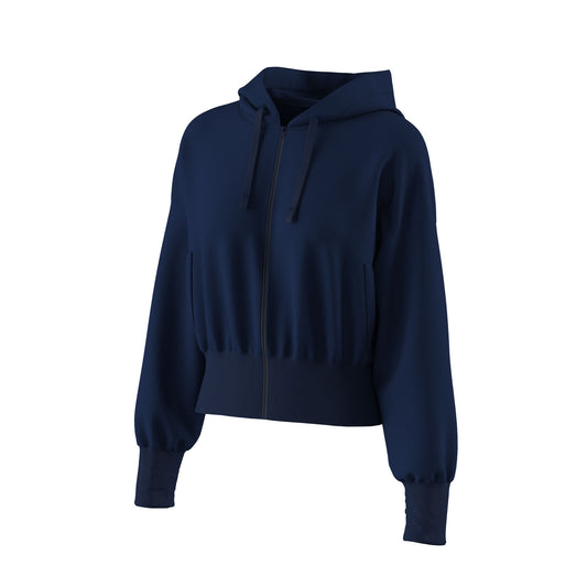 STYLE SS27 CROP FLEECE URBAN ZIP 015 WOMAN AD