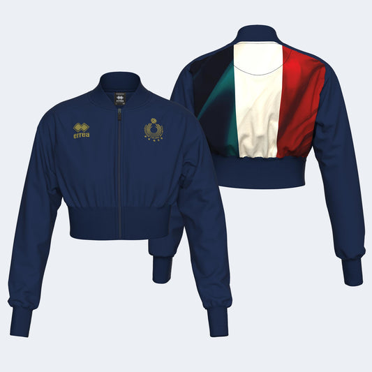 NAZ. ITALIA VOLLEY FELPA CROP JR