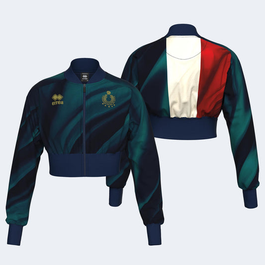 NAZ. ITALIA VOLLEY FELPA CROP JR