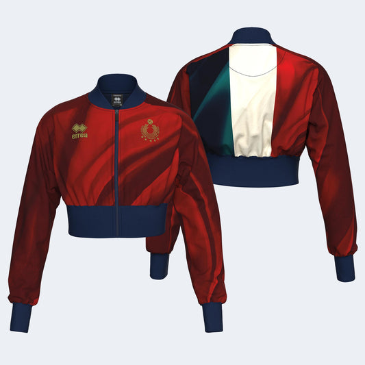 NAZ. ITALIA VOLLEY FELPA CROP JR